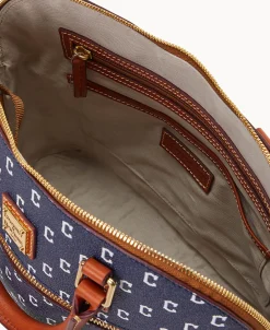 Dooney & Bourke Game Day Ready | Printed Fabric^MLB Domed Zip Satchel