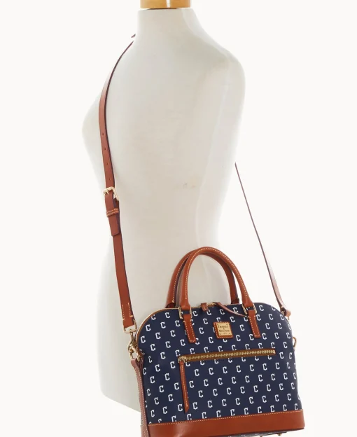 Dooney & Bourke Game Day Ready | Printed Fabric^MLB Domed Zip Satchel