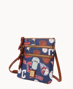 Dooney & Bourke Game Day Ready | Printed Fabric^MLB N S Triple Zip Crossbody
