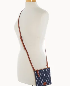 Dooney & Bourke Game Day Ready | Printed Fabric^MLB Small North South Top Zip Crossbody
