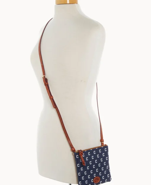 Dooney & Bourke Game Day Ready | Printed Fabric^MLB Small North South Top Zip Crossbody