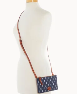 Dooney & Bourke Game Day Ready | Printed Fabric^MLB Top Zip Crossbody