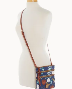 Dooney & Bourke Game Day Ready | Printed Fabric^MLB N S Triple Zip Crossbody