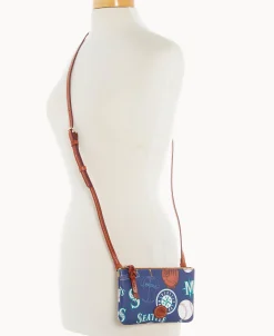 Dooney & Bourke Game Day Ready | Printed Fabric^MLB Top Zip Crossbody
