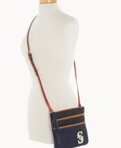 Dooney & Bourke Game Day Ready | Printed Fabric^MLB Triple Zip Crossbody