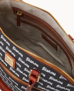 Dooney & Bourke Game Day Ready | Printed Fabric^MLB Domed Zip Satchel