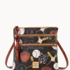 Dooney & Bourke Game Day Ready | Printed Fabric^MLB N S Triple Zip Crossbody