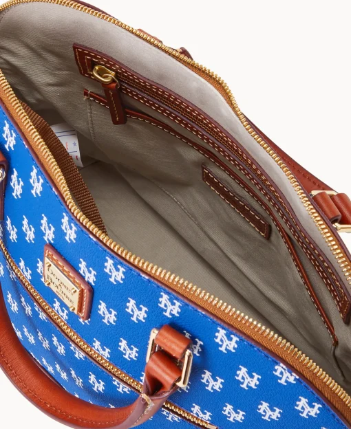 Dooney & Bourke Game Day Ready | Printed Fabric^MLB Domed Zip Satchel