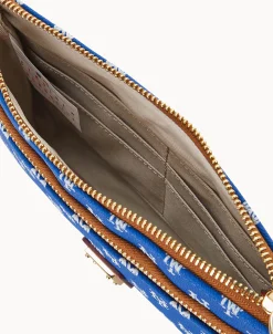 Dooney & Bourke Grab and Go | Wristlets^MLB Mets Double Zip Wristlet
