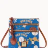 Dooney & Bourke Game Day Ready | Printed Fabric^MLB N S Triple Zip Crossbody