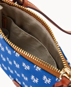 Dooney & Bourke Game Day Ready | Printed Fabric^MLB Small North South Top Zip Crossbody