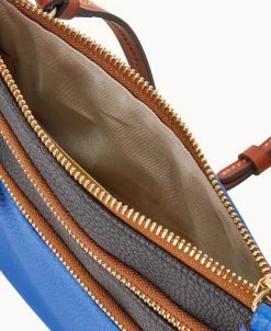 Dooney & Bourke Game Day Ready | Printed Fabric^MLB Triple Zip Crossbody