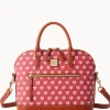 Dooney & Bourke Game Day Ready | Printed Fabric^MLB Domed Zip Satchel
