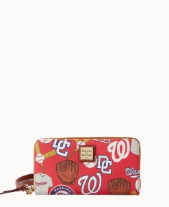 Dooney & Bourke Grab and Go | Wristlets^MLB Large Zip Around Wristlet