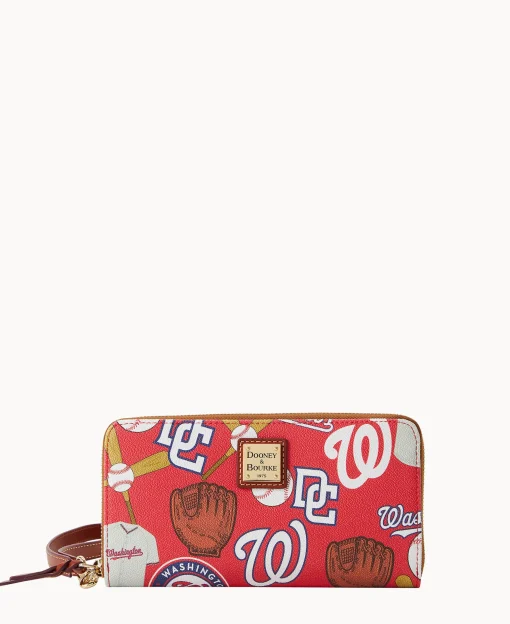 Dooney & Bourke Grab and Go | Wristlets^MLB Large Zip Around Wristlet