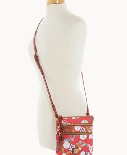 Dooney & Bourke Game Day Ready | Printed Fabric^MLB N S Triple Zip Crossbody