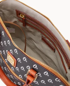 Dooney & Bourke Game Day Ready | Printed Fabric^MLB Domed Zip Satchel