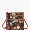 Dooney & Bourke Game Day Ready | Printed Fabric^MLB N S Triple Zip Crossbody
