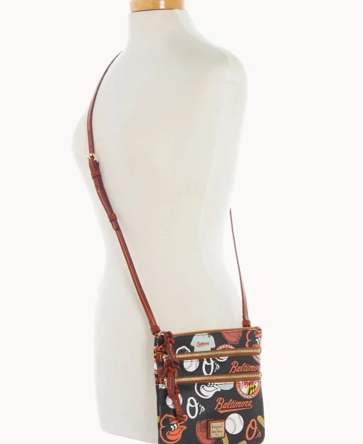 Dooney & Bourke Game Day Ready | Printed Fabric^MLB N S Triple Zip Crossbody