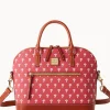 Dooney & Bourke Game Day Ready | Printed Fabric^MLB Domed Zip Satchel