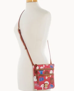 Dooney & Bourke Game Day Ready | Printed Fabric^MLB N S Triple Zip Crossbody