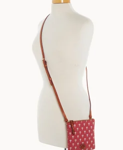 Dooney & Bourke Game Day Ready | Printed Fabric^MLB Small North South Top Zip Crossbody