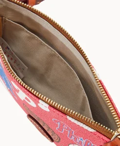 Dooney & Bourke Game Day Ready | Printed Fabric^MLB Top Zip Crossbody
