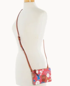 Dooney & Bourke Game Day Ready | Printed Fabric^MLB Top Zip Crossbody