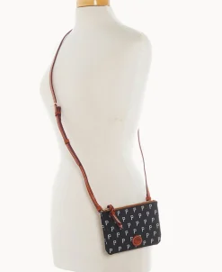 Dooney & Bourke Game Day Ready | Printed Fabric^MLB Top Zip Crossbody