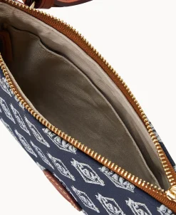 Dooney & Bourke Game Day Ready | Printed Fabric^MLB Top Zip Crossbody