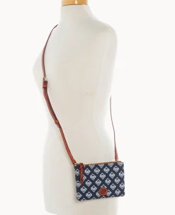 Dooney & Bourke Game Day Ready | Printed Fabric^MLB Top Zip Crossbody