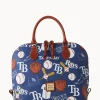 Dooney & Bourke Game Day Ready | Printed Fabric^MLB Zip Zip Satchel