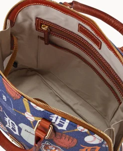 Dooney & Bourke Game Day Ready | Printed Fabric^MLB Zip Zip Satchel