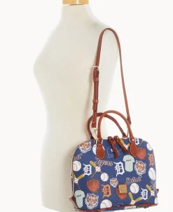 Dooney & Bourke Game Day Ready | Printed Fabric^MLB Zip Zip Satchel