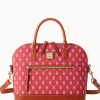 Dooney & Bourke Game Day Ready | Printed Fabric^MLB Domed Zip Satchel