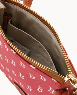 Dooney & Bourke Game Day Ready | Printed Fabric^MLB Small North South Top Zip Crossbody