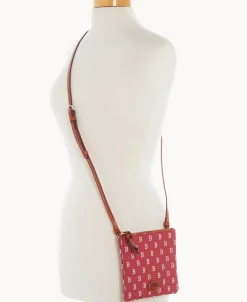 Dooney & Bourke Game Day Ready | Printed Fabric^MLB Small North South Top Zip Crossbody