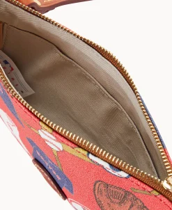 Dooney & Bourke Game Day Ready | Printed Fabric^MLB Top Zip Crossbody