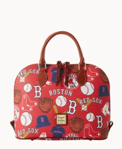 Dooney & Bourke Game Day Ready | Printed Fabric^MLB Zip Zip Satchel