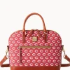 Dooney & Bourke Game Day Ready | Printed Fabric^MLB Domed Zip Satchel