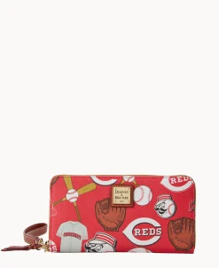 Dooney & Bourke Grab and Go | Wristlets^MLB Large Zip Around Wristlet