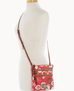 Dooney & Bourke Game Day Ready | Printed Fabric^MLB N S Triple Zip Crossbody