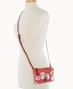 Dooney & Bourke Game Day Ready | Printed Fabric^MLB Top Zip Crossbody
