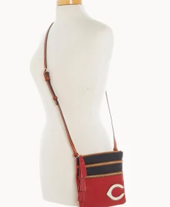Dooney & Bourke Game Day Ready | Printed Fabric^MLB Triple Zip Crossbody