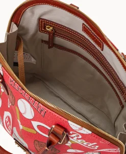 Dooney & Bourke Game Day Ready | Printed Fabric^MLB Zip Zip Satchel