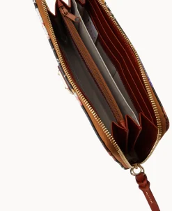 Dooney & Bourke Grab and Go | Wristlets^MLB Large Zip Around Wristlet