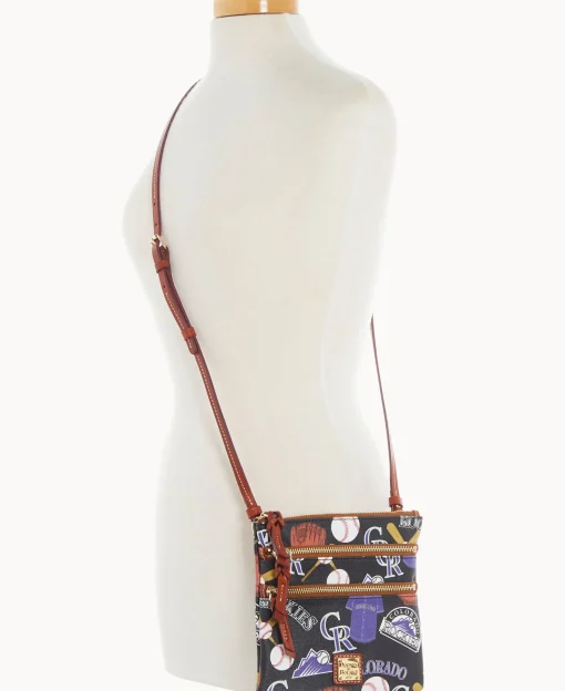 Dooney & Bourke Game Day Ready | Printed Fabric^MLB N S Triple Zip Crossbody