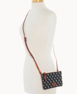 Dooney & Bourke Game Day Ready | Printed Fabric^MLB Top Zip Crossbody