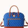Dooney & Bourke Game Day Ready | Printed Fabric^MLB Domed Zip Satchel
