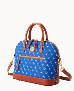 Dooney & Bourke Game Day Ready | Printed Fabric^MLB Domed Zip Satchel